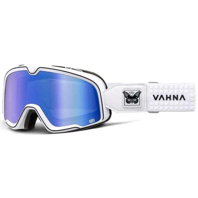 Мотоокуляри 100% Barstow Vahna II White Blue Mirror Lens