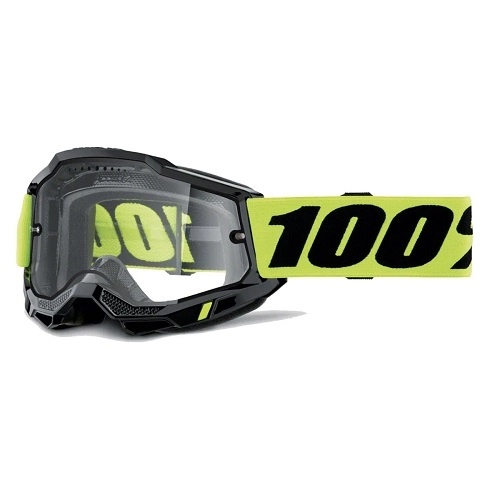 Мотоочки 100% Ride Accuri II Enduro Black/Yellow Dual Clear Lens