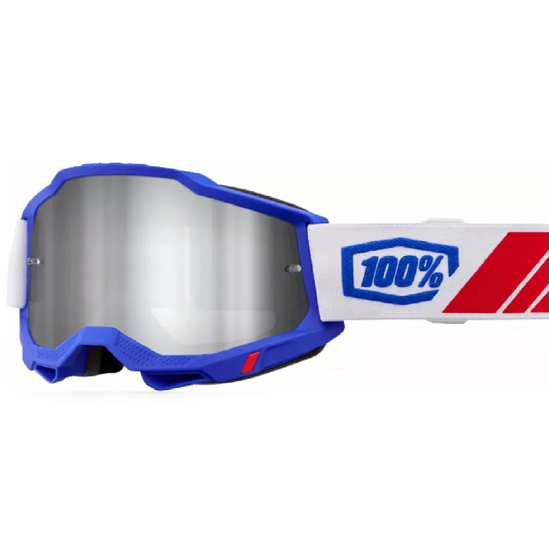 Мотоокуляри 100% Ride Accuri II Kolby Black/White/Blue Silver Mirror Lens