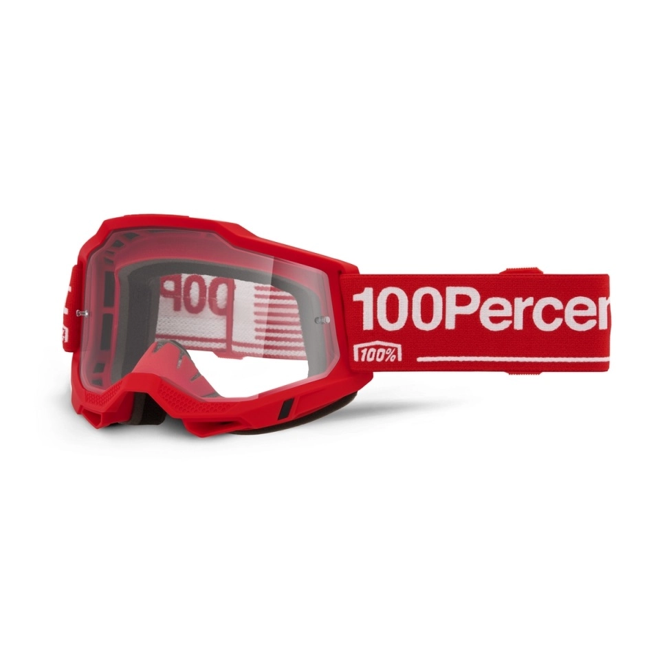 Мотоочки 100% Ride Accuri II Wolg Red/White Clear Lens