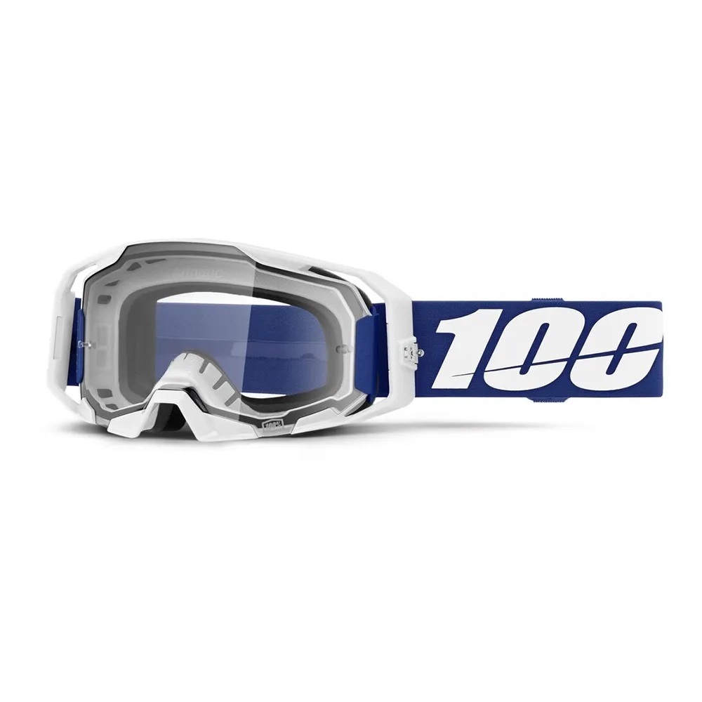 Мотоокуляри 100% Ride Armatic White/Blue Clear Lens