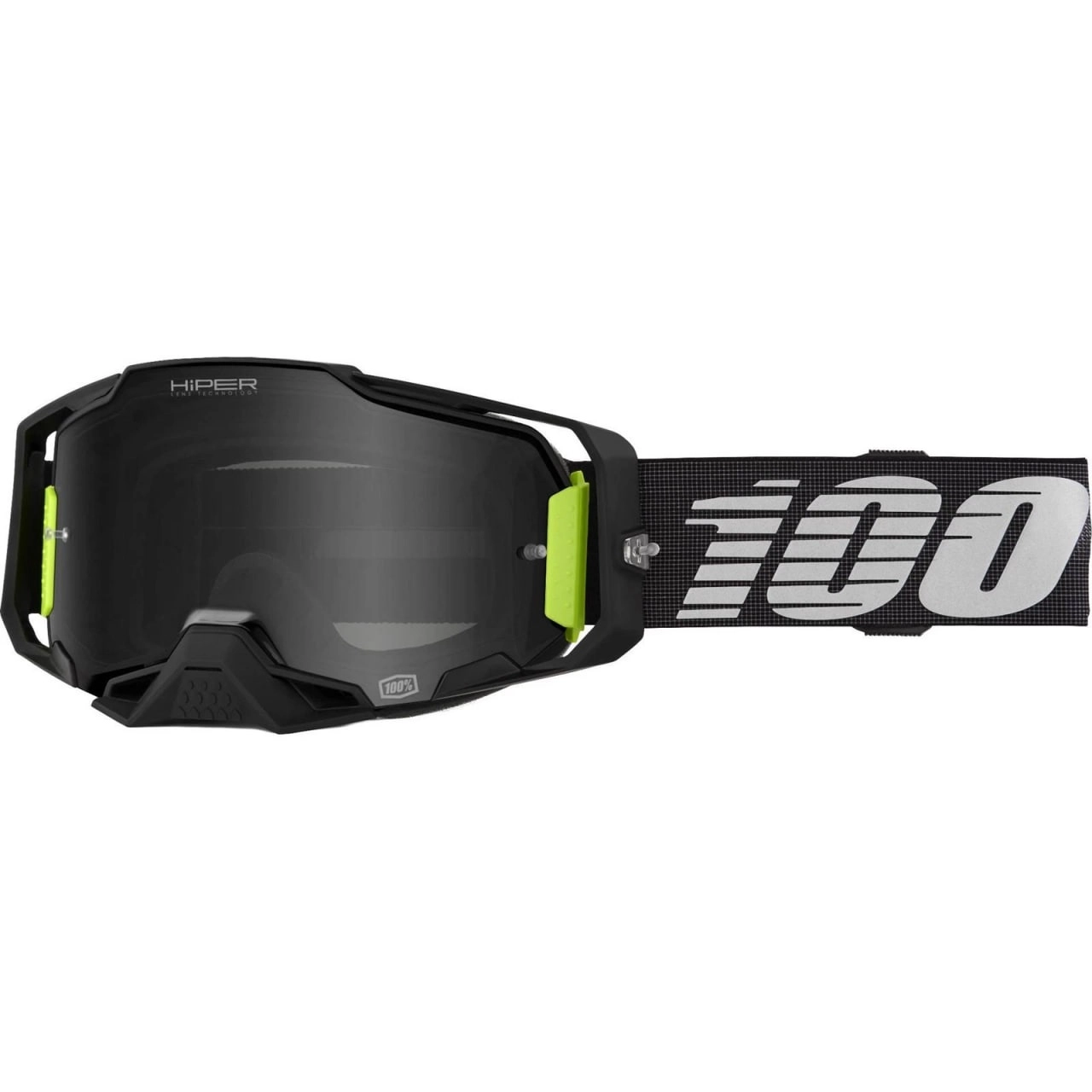 Мотоокуляри 100% Ride Armega Black/White Black Mirror Lens