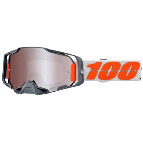Мотоокуляри 100% Ride Armega Hiper Orange/Grey Silver Flash Mirror Lens
