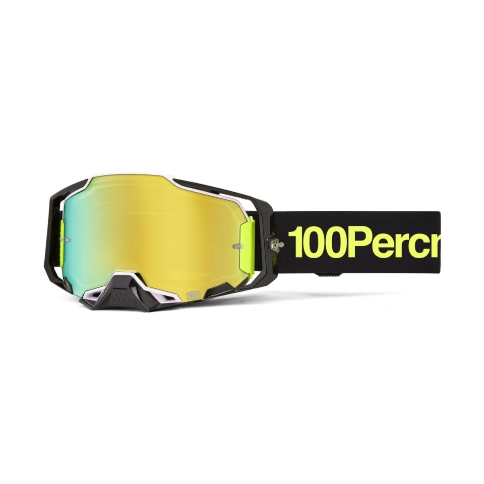 Мотоокуляри 100% Ride Armega Orban Black/Yellow Gold Mirror Lens