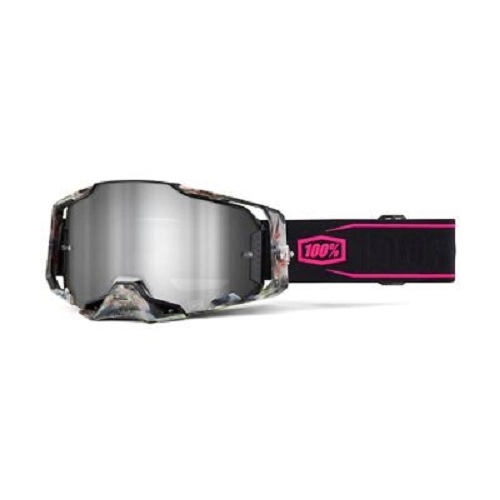 Мотоокуляри 100% Ride Armega Sarcelle Black/Pink Silver Mirror Lens