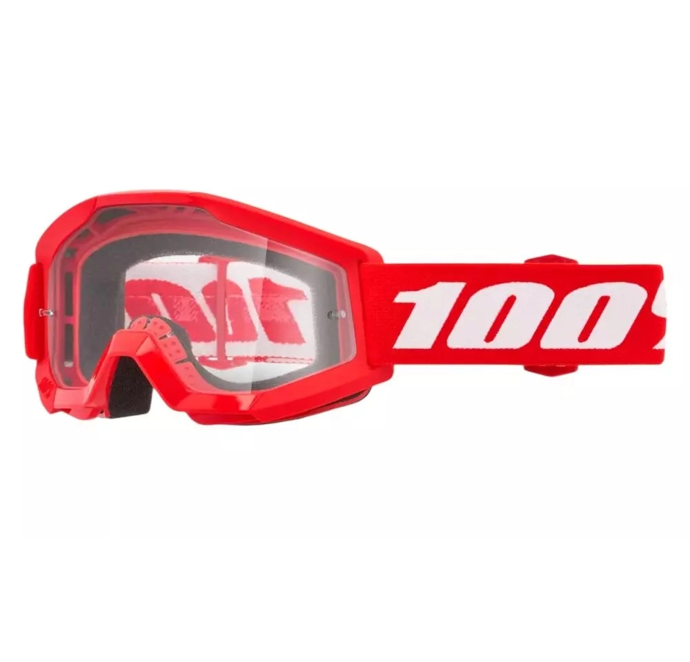 Мотоокуляри 100% Ride Strata Junior Red/Black Clear Lens
