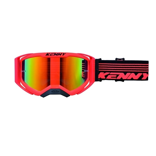 Мотоокуляри Kenny Racing Performance Evo 2 Orange/Black Mirror Lensкр