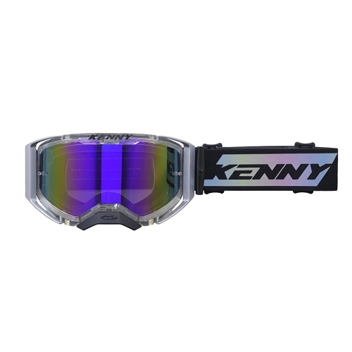 Мотоокуляри Kenny Racing Performance Evo 2 Silver/Black Mirror Lens
