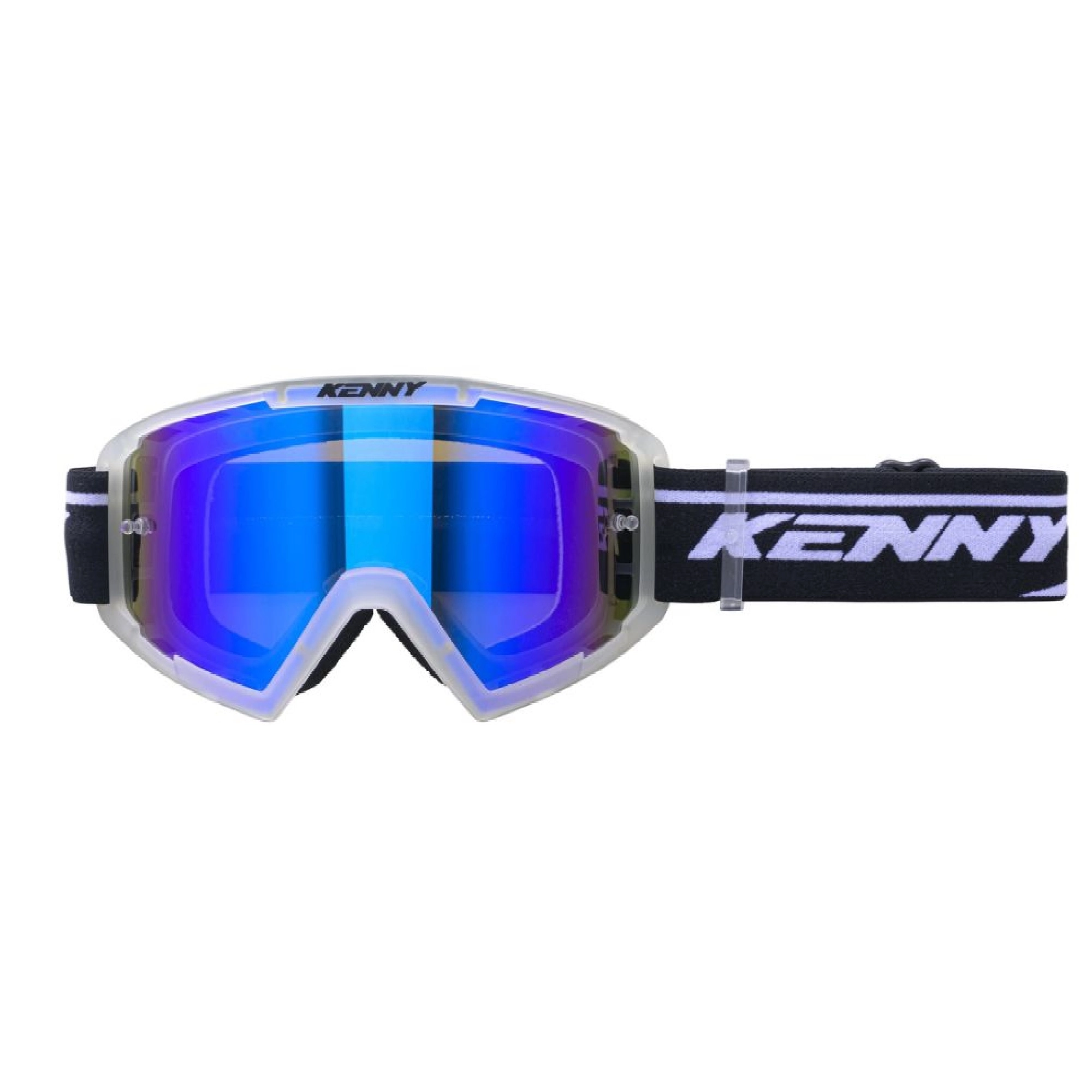 Мотоокуляри Kenny Racing Track+ Black/White Blue Lens