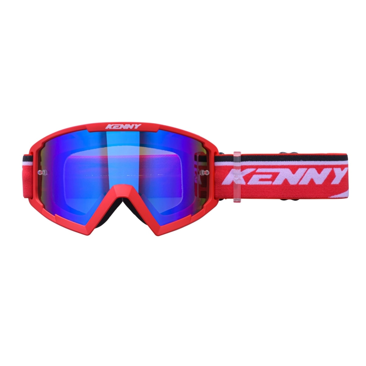 Мотоокуляри Kenny Racing Track+ Junior Red/White Blue Lens