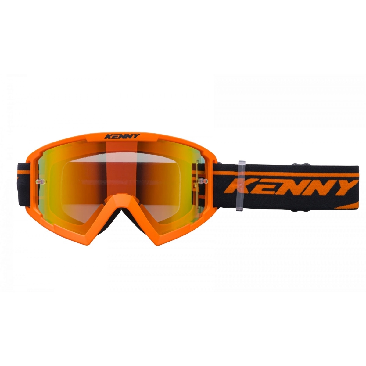 Мотоокуляри Kenny Racing Track+ Orange/Black Red Lens