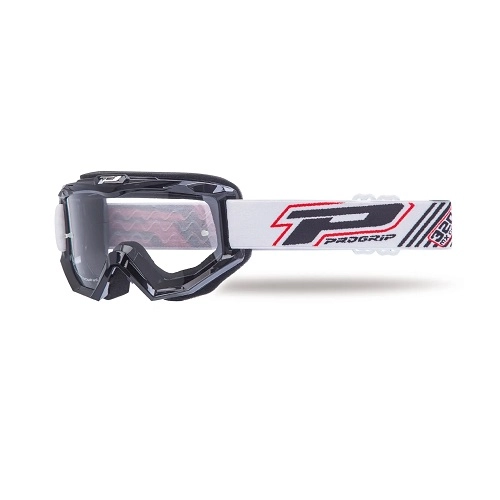 Мотоокуляри Progrip PG3201-102 Atzaki Black/White Clear Lens