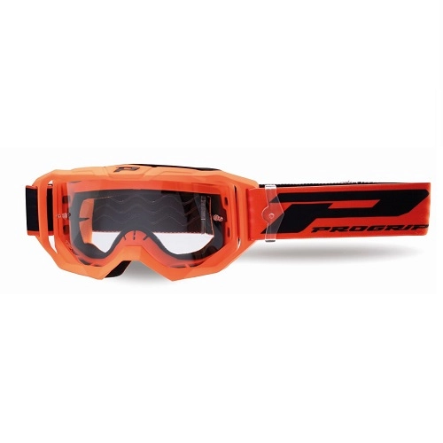 Мотоокуляри Progrip PG3300-409 TR Vision Orange Clear Lens