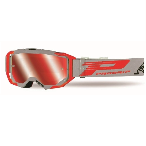 Мотоокуляри Progrip PG3303-288 FL Vista Grey/Red Red Lens