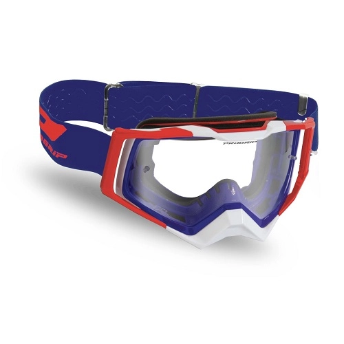 Мотоокуляри Progrip PG3309-147 TR Rapid Blue/Red/White Clear Lens