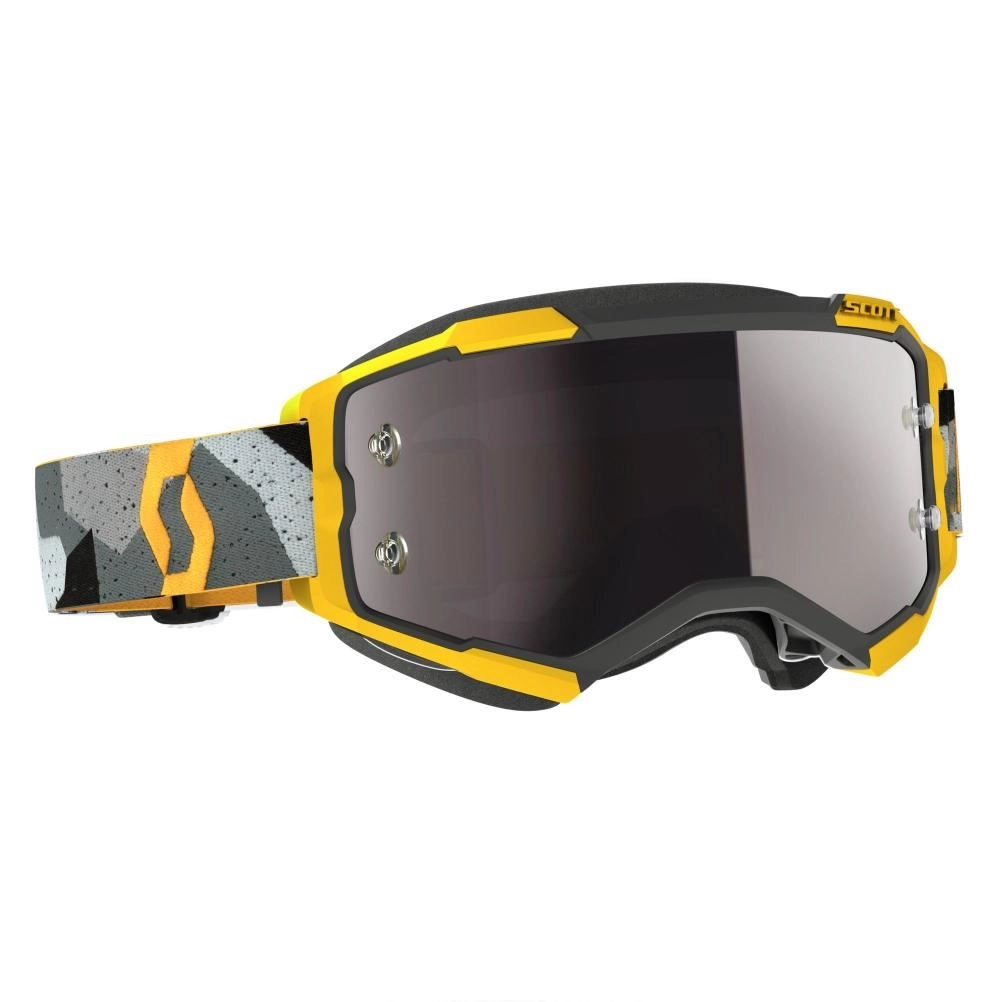 Мотоокуляри Scott Fury Grey/Yellow/Silver Silver Lens