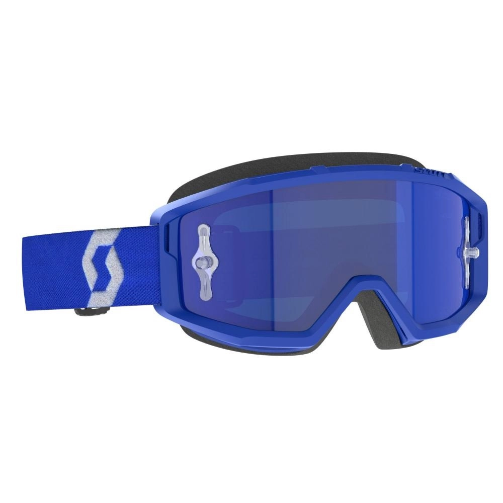 Мотоокуляри Scott Primal White/Blue Chrome Lens
