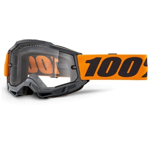 Мотоокуляри 100% Accuri 2 Enduro Black/Orange Dual Clear Lens