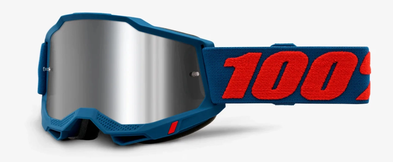 Мотоокуляри 100% Accuri 2 Odeon Blue/Red Flash Mirror Silver Lens