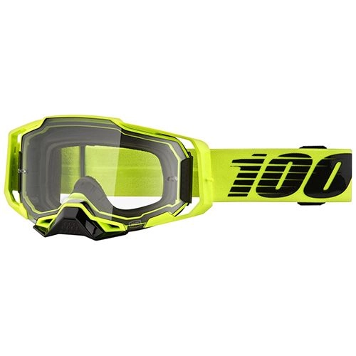 Мотоокуляри 100% Armega Nuclear Yellow/Black Clear Lens