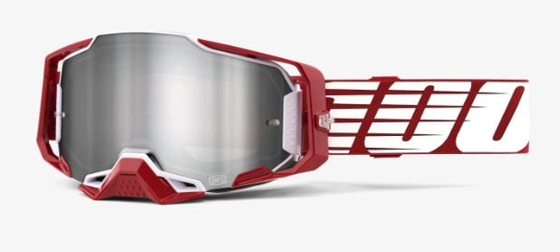 Мотоокуляри 100% Armega Oversized Deep Red Flash Mirror Silver Lens