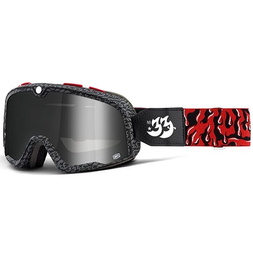 Мотоокуляри 100% Barstow House Industries Black/Red Mirror Silver Lens