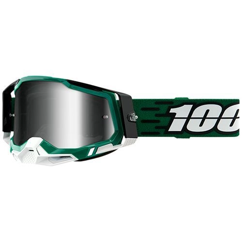 Мотоокуляри 100% Racecraft 2 Milori Green/Black Mirror Silver Lens