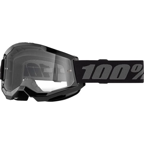 Мотоокуляри 100% Strata 2 Black Clear Lens
