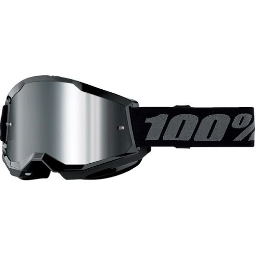 Мотоокуляри 100% Strata 2 Black Mirror Silver Lens