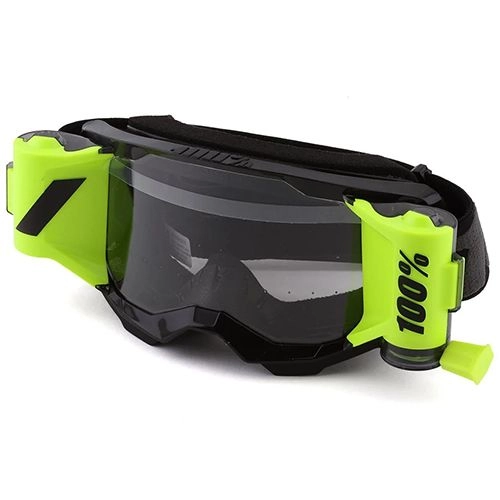 Мотоокуляри 100% Strata 2 Forecast Roll-Off Black Clear Lens