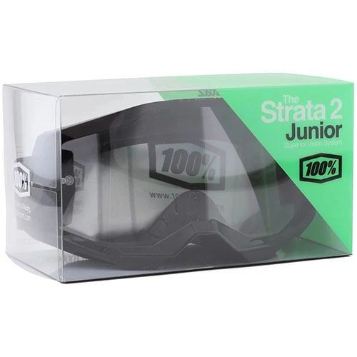 Мотоокуляри 100% Strata 2 Junior Black Clear Lens