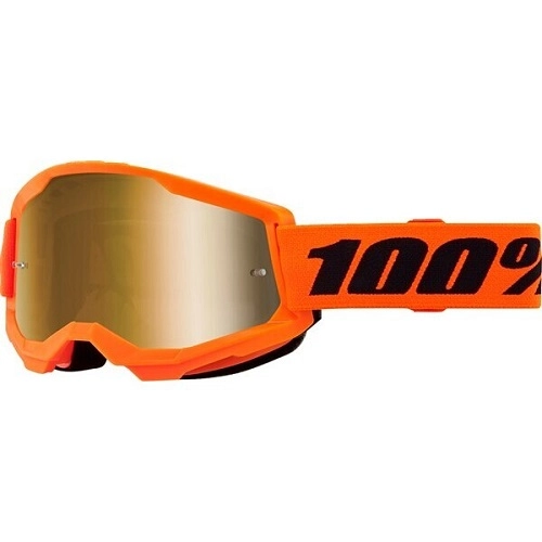 Мотоокуляри 100% Strata II Junior Orange Mirror Gold Lens
