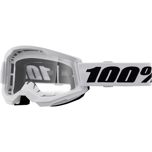 Мотоокуляри 100% Strata II Junior White Clear Lens