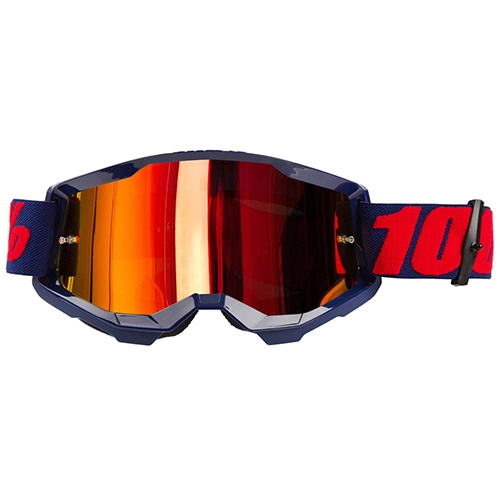 Мотоокуляри 100% Strata II Masego Blue Mirror Red Lens