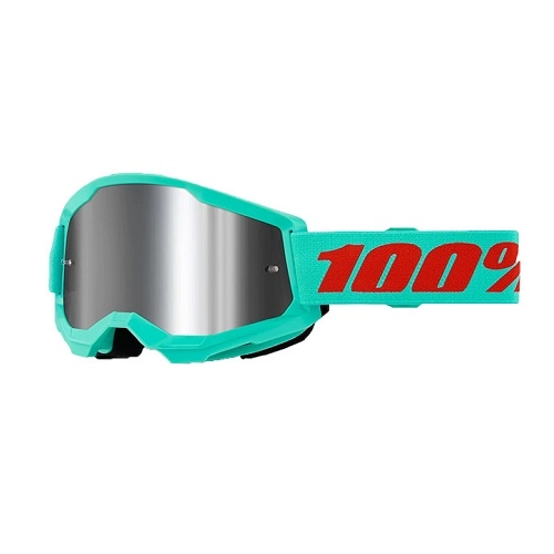 Мотоокуляри 100% Strata II Maupiti Green/Red Mirror Silver Lens