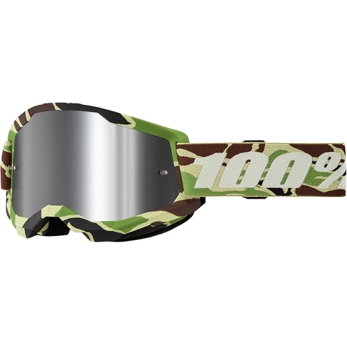 Мотоокуляри 100% Strata II War Camo Green/Brown Mirror Silver Lens
