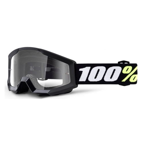 Мотоокуляри 100% Strata Mini Junior Black Clear Lens