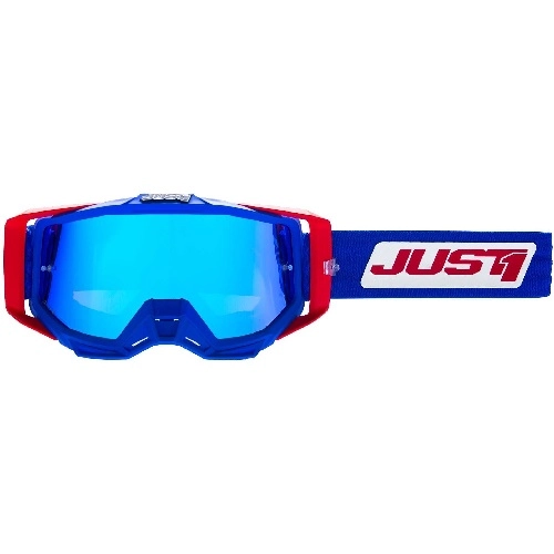 Мотоокуляри Just1 Iris 2.0 Suit Blue/Red/White Mirror Blue Lens