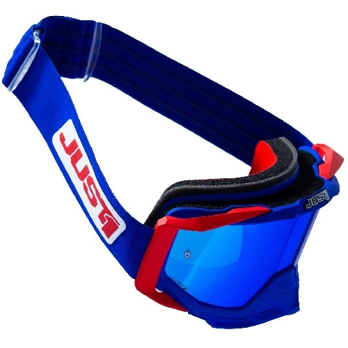 Мотоокуляри Just1 Iris 2.0 Suit Blue/Red/White Mirror Blue Lens