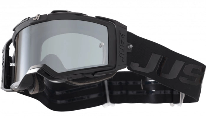 Мотоокуляри Just1 Nerve Absolute Black Mirror Silver Lens