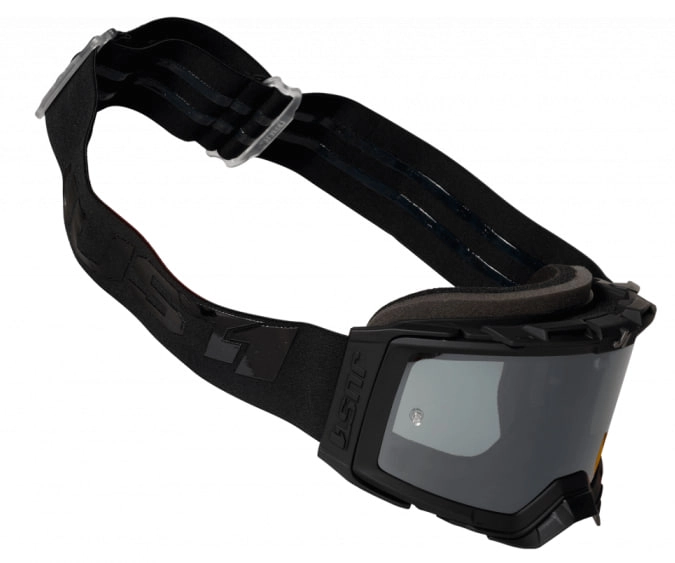 Мотоокуляри Just1 Nerve Absolute Black Mirror Silver Lens