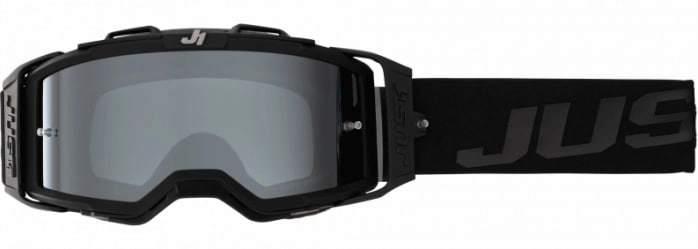 Мотоокуляри Just1 Nerve Absolute Black Mirror Silver Lens