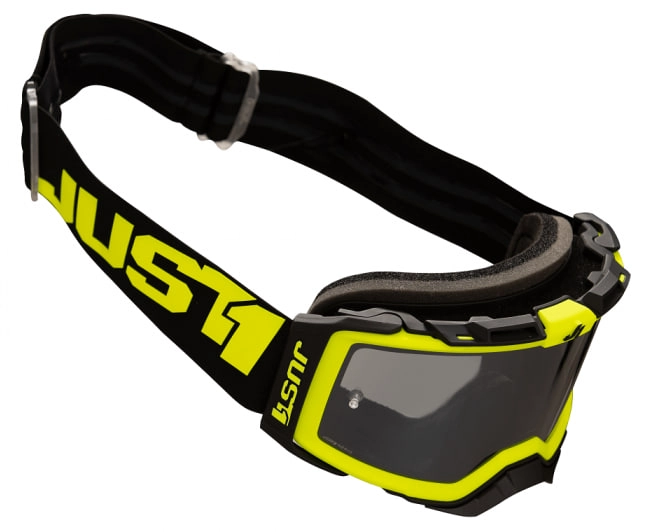 Мотоокуляри Just1 Nerve Absolute Black/Yellow Mirror Silver Lens