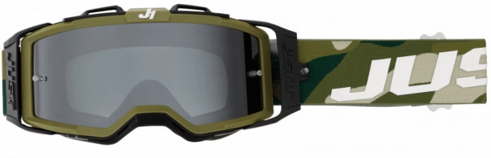 Мотоокуляри Just1 Nerve Absolute Camouflage Green Mirror Silver Lens