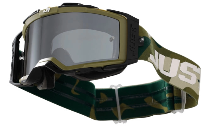 Мотоокуляри Just1 Nerve Absolute Camouflage Green Mirror Silver Lens