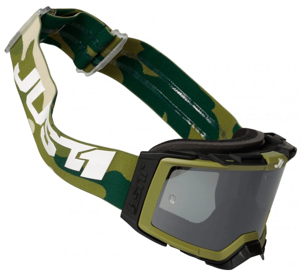 Мотоокуляри Just1 Nerve Absolute Camouflage Green Mirror Silver Lens