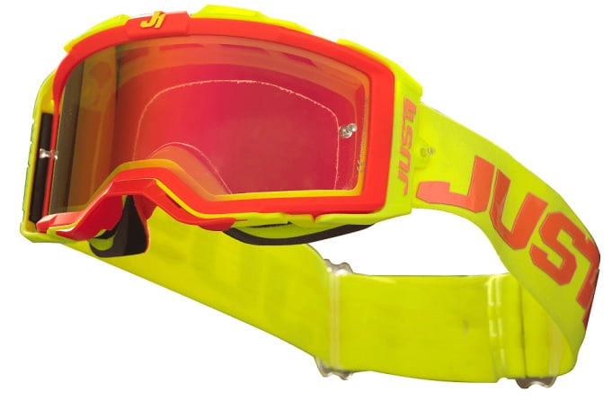 Мотоокуляри Just1 Nerve Absolute Yellow/Blue/Orange Mirror Red Lens