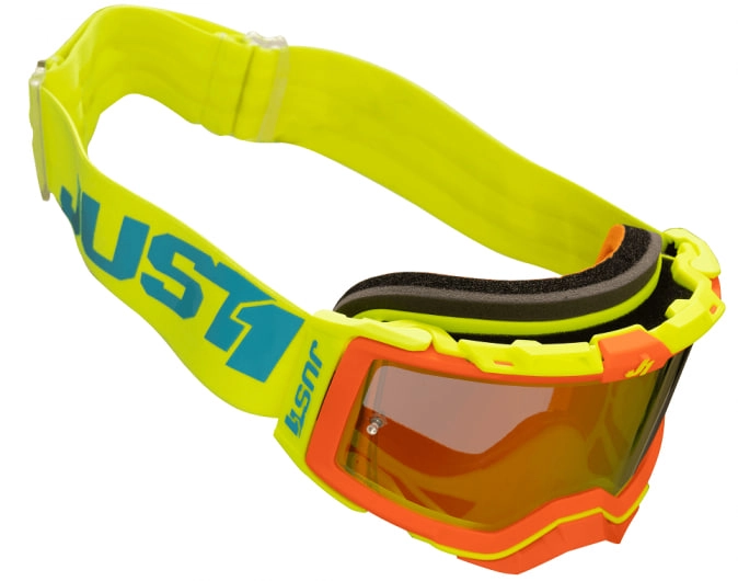 Мотоокуляри Just1 Nerve Absolute Yellow/Blue/Orange Mirror Red Lens