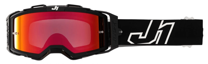 Мотоокуляри Just1 Nerve Prime Black Mirror Red Lens