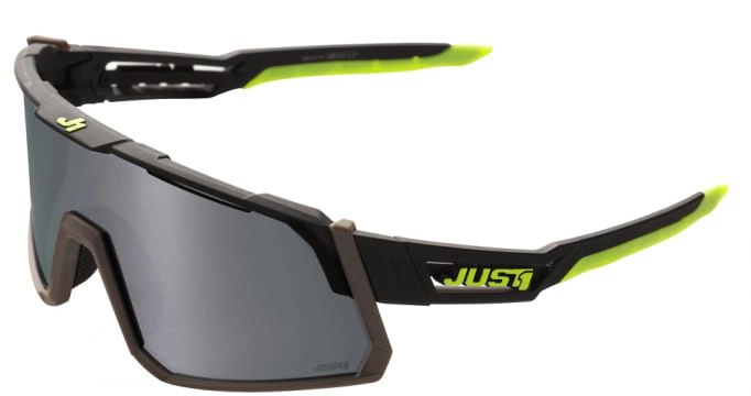 Мотоокуляри Just1 Sniper Black-fluo Yellow Grey Mirror Lens